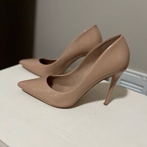 Aldo Nude Patent Pointed-Toe Stiletto Pumps